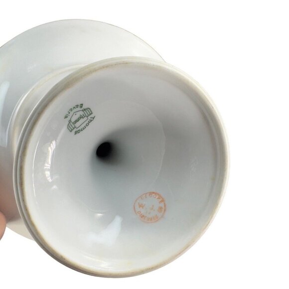 Thomas Bavaria Decope WJS Porcelain Ceramic Cake Stand Plate Footed Compote VTG - Picture 7 of 14